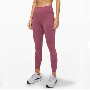 Lululemon In Movement Tight 25" in moss rose
